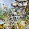 Cartoon: junk yard 2 (small) by nootoon tagged junk,yard,nootoon,illustrator,germany,contemporary,art