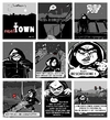 Cartoon: smalltown 1 von 3 (small) by nootoon tagged smalltown,ilmenau,nootoon,comic,illustration