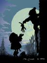 Cartoon: the escape (small) by nootoon tagged silhouette tales kids children escape flucht nootoon