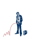 Cartoon: the pissing broker (small) by nootoon tagged banksy,hommage,broker,bank,speculator,nootoon,illustration