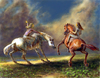 Cartoon: the upcoming storm (small) by nootoon tagged illustration,germany,nootoon,art,illustrator,ilmenau,storm,horses