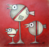 Cartoon: Vogelball (small) by ninaboosart tagged vogelball