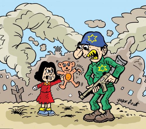Cartoon: for gaza (medium) by komikadam tagged for,gaza