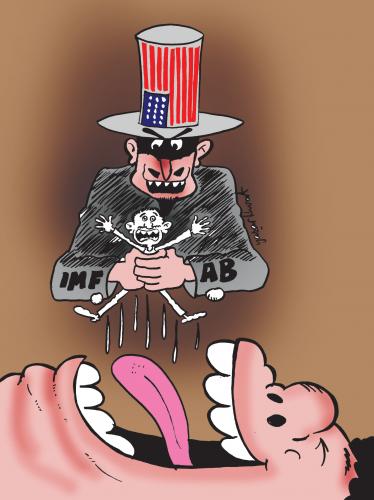 Cartoon: uncle sam and exploitation (medium) by komikadam tagged uncle,sam,and,exploitation