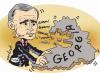 Cartoon: Putin and Georgia (small) by komikadam tagged putin,and,georgia