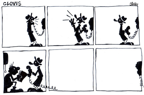 Cartoon: Clovis (medium) by stocker tagged clow