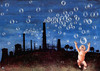 Cartoon: bubbles (small) by ASKIN AYRANCIOGLU tagged bubbles