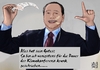 Cartoon: Alles hat sein Gutes (small) by Dadaphil tagged berlusconi silvio krank injured sick leave hauskrank verletzungen injuries klimakonferenz conference on climate change