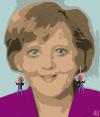 Cartoon: Ohrringe - Earrings (small) by Dadaphil tagged merkel,steinmeier