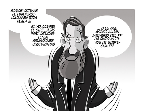 Cartoon: rajoyito (medium) by cambrico intrinseco tagged cartoon,comic,rajoy