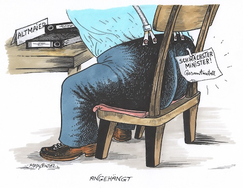 Cartoon: Altmaier (medium) by mandzel tagged altmaier,gesamtmetall,minister,wirtschaft,altmaier,gesamtmetall,minister,wirtschaft