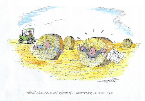 Cartoon: Bauernrache (medium) by mandzel tagged bauern,umweltschutz,unmut,protest,auflagen,bauern,umweltschutz,unmut,protest,auflagen
