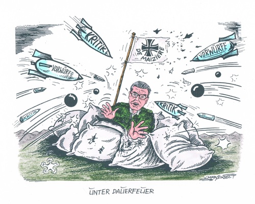 De Maiziere in der Schusslinie De Maiziere in der Schusslinie