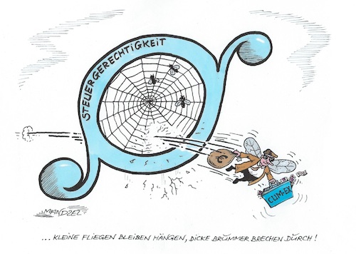 Cartoon: Die Kleinen erwischt man... (medium) by mandzel tagged deutschland,cum,ex,steuergerechtigkeit,betrugssystem,deutschland,cum,ex,steuergerechtigkeit,betrugssystem