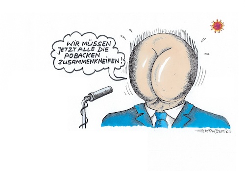 Cartoon: Durchhalte-Parole vom RKI (medium) by mandzel tagged corona,pandemie,panik,chaos,hysterie,pleiten,wirtschaft,finanzen,angst,deutschland,mandzel,karikatur,corona,pandemie,panik,chaos,hysterie,pleiten,wirtschaft,finanzen,angst,deutschland,mandzel,karikatur