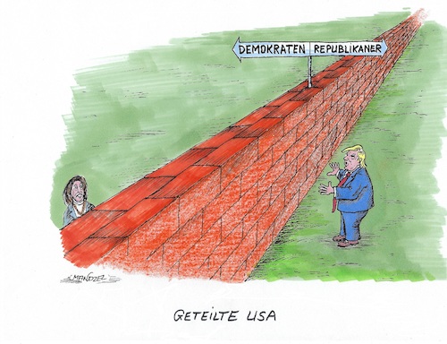 Eine Mauer teilt die USA Eine Mauer teilt die USA