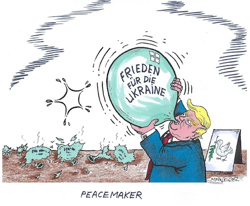 Cartoon: Es ist noch Puste da (medium) by mandzel tagged trump,friedensstifter,ukraine,friedenstaube,usa,russland,putin,selenskyj,trump,friedensstifter,ukraine,friedenstaube,usa,russland,putin,selenskyj