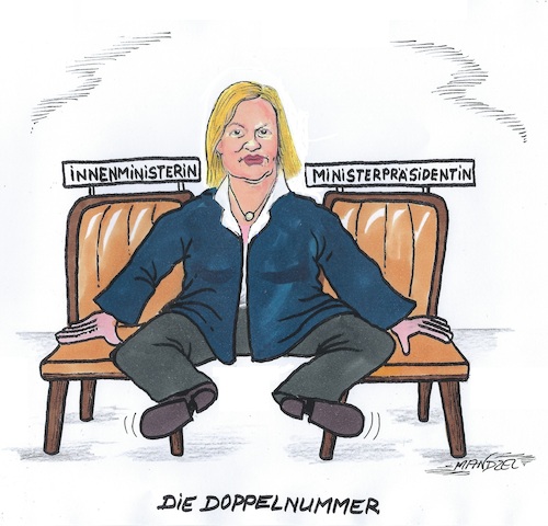 Faeser in der Doppelrolle Faeser in der Doppelrolle