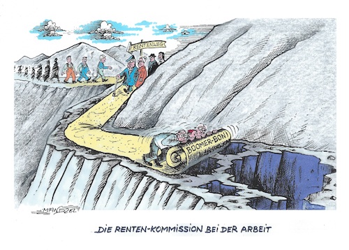 Cartoon: Finanzlöcher abdecken (medium) by mandzel tagged deutschland,rente,überalterung,finanzmangel,ideenreichtum,deutschland,rente,überalterung,finanzmangel,ideenreichtum
