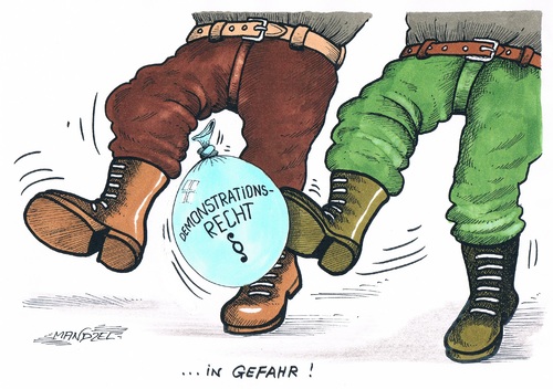 Gefährdetes Demonstrationsrecht Gefährdetes Demonstrationsrecht