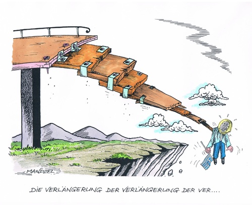 Cartoon: Griechenland ohne Ende (medium) by mandzel tagged griechenland,hängepartie,pleite,euro,eu,griechenland,hängepartie,pleite,euro,eu