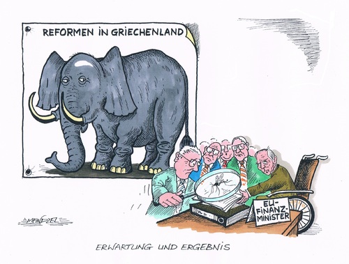 Cartoon: Griechischer Reformwille (medium) by mandzel tagged griechenland,reformen,eu,geldnot,schuldenlöcher,griechenland,reformen,eu,geldnot,schuldenlöcher