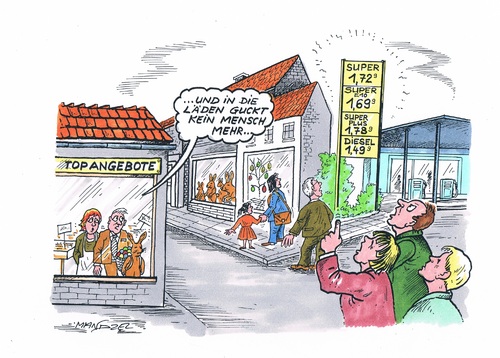 Cartoon: Hoher Spritpreis (medium) by mandzel tagged spritpreis,ostern,einzelhandel
