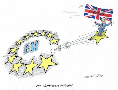 Cartoon: Johnson im Hoch (medium) by mandzel tagged johnson,wahlsieg,brexit,großbritannien,eu,johnson,wahlsieg,brexit,großbritannien,eu