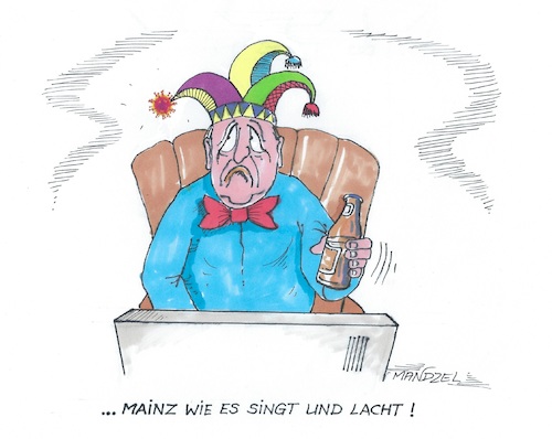 Cartoon: Karneval 21 (medium) by mandzel tagged karneval,singen,lachen,tanzen,frohsinn,karneval,singen,lachen,tanzen,frohsinn