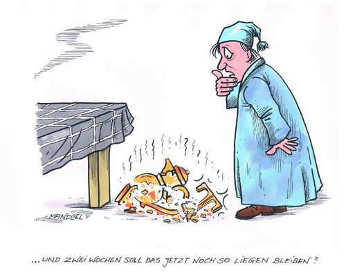Cartoon: Letzte Frist in 2 Wochen (medium) by mandzel tagged tengelmann,supermarktfusion,arbeitsplätze,frist,zukunft,zerschlagung,tengelmann,supermarktfusion,arbeitsplätze,frist,zukunft,zerschlagung