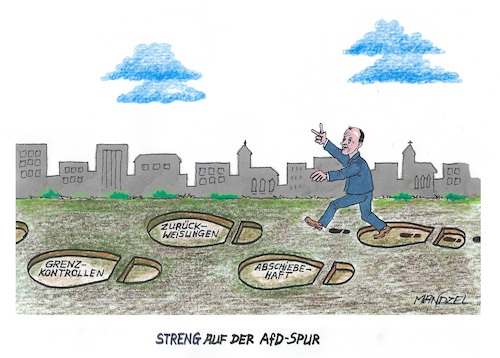 Merz bleibt auf der Spur Merz bleibt auf der Spur