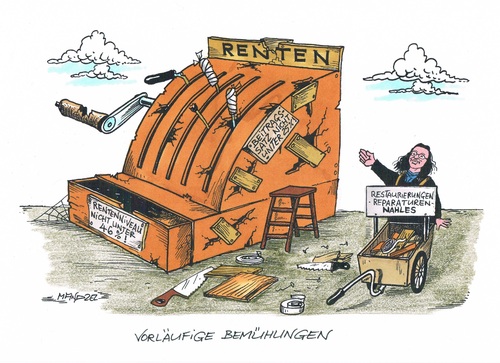 Nahles bemüht sich um die Rente Nahles bemüht sich um die Rente