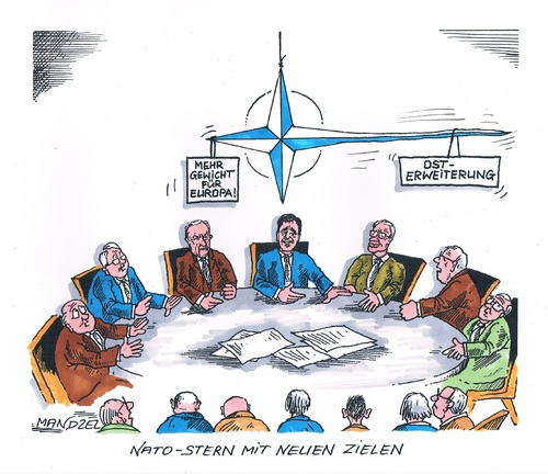 Cartoon: Nato-Osterweiterung (medium) by mandzel tagged nato,osterweiterung,ausdehnung,nato,osterweiterung,ausdehnung
