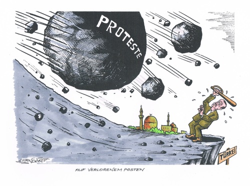 Cartoon: Proteste gegen Erdogan (medium) by mandzel tagged türkei,erdogan,proteste,schlagstock,türkei,erdogan,proteste,schlagstock
