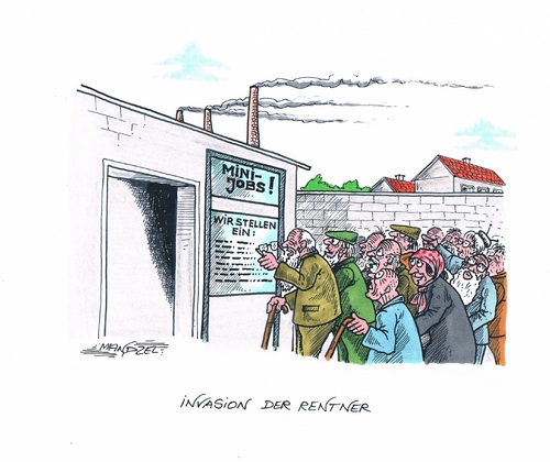 Rentner strömen in Minijobs Rentner strömen in Minijobs