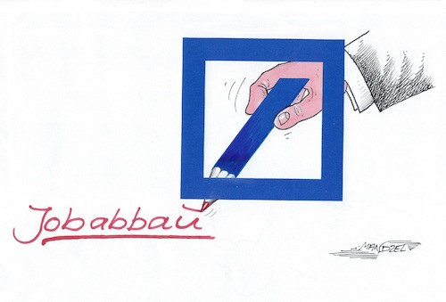 Rotstift bei der Deutschen Bank Rotstift bei der Deutschen Bank