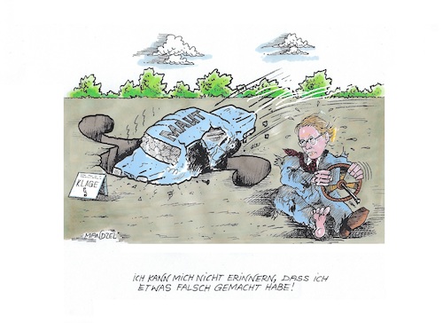 Cartoon: Scheuer im Sommerloch (medium) by mandzel tagged scheuer,maut,eu,deutschland,anklage,scheuer,maut,eu,deutschland,anklage