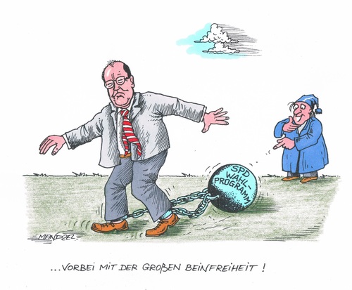 Steinbrücks neue Beinfreiheit Steinbrücks neue Beinfreiheit