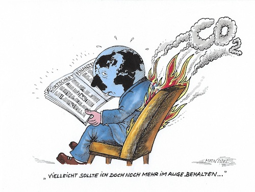 Cartoon: Treibhausgase hoch wie nie (medium) by mandzel tagged umweltkatastrophe,treibhausgase,finanzen,wirtschaft,umweltkatastrophe,treibhausgase,finanzen,wirtschaft