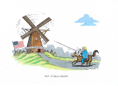 Trump als Don Quichotte Trump als Don Quichotte