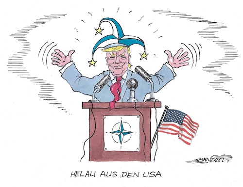 Trump in der Bütt Trump in der Bütt