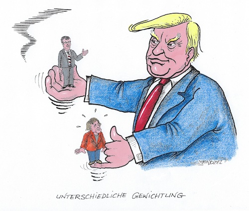 Trump und seine Besucher Trump und seine Besucher