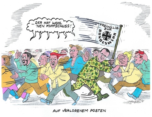 Cartoon: Wofür mein Leben riskieren ? (medium) by mandzel tagged krieg,milliardäre,deutschland,bundeswehr,tod,elend,waffengewalt,lebensgefahren,regierung,krieg,milliardäre,deutschland,bundeswehr,tod,elend,waffengewalt,lebensgefahren,regierung