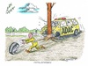 Cartoon: ADAC verliert Vertrauen (small) by mandzel tagged adac,totalschaden,vertrauensverlust,zahlenschwindel,manipulationen