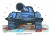 Cartoon: Ägyptische Finsternis (small) by mandzel tagged ägypten,militär,nil,finsternis,schlagschatten,panzer