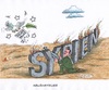 Cartoon: Assad wehrt die Feuerpause ab (small) by mandzel tagged syrien,assad,feuerpause,vormarsch,krieg,flüchtlinge