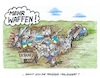 Cartoon: Blutiger Immer mehr WaffenlKrieg (small) by mandzel tagged russland,putin,nato,osterweiterung,ukraine,angst,krieg,europa,waffenlieferungen,unheil