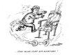 Cartoon: BND- Skandal (small) by mandzel tagged bnd,bundeskanzleramt,merkel,kanzlerin,skandal