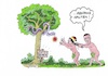 Cartoon: Corona-Gebot (small) by mandzel tagged corona,pandemie,panik,chaos,hysterie,gesetze,erkenntnis,abstand,infizierung