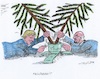 Cartoon: Einstielen der GroKo (small) by mandzel tagged merkel,schulz,groko,union,spd,regierungsbildung